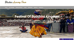 Desktop Screenshot of bhutanluxurytour.com